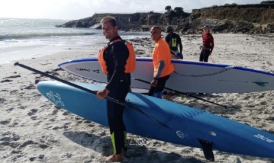 Entrainement Paddle Gaétan sene Morbihan club